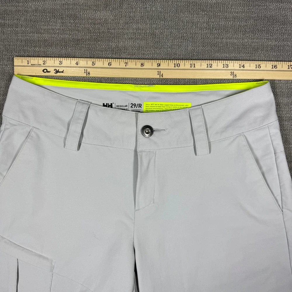 Helly Hansen Womens Quick-Dry Cargo Shorts Grey 29/R Hiking Sailing Performance